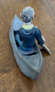 Dad in Canoe from the back, Fimo