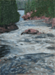 Down the Grand Chutes, Dumoine River 16x12 SOLD