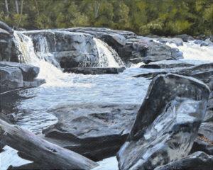 Looking Upriver From Ankose Campsite, 16x20, $500